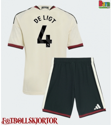 Manchester United Matthijs de Ligt #4 Tredje Kläder Barn 2026-27 Kortärmad (+ Korta byxor)